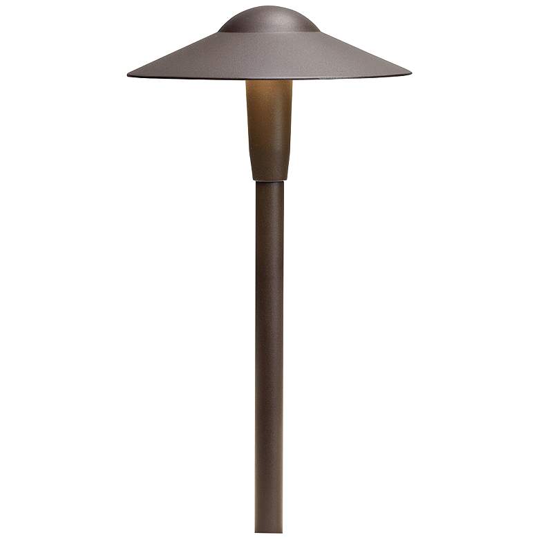 Image 2 Kichler Landscape 16" High 2700K LED Bronze Dome Landscape Path Light