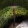 4_Kichler Landscape 16" High 2700K LED Bronze Dome Landscape Path Light more views