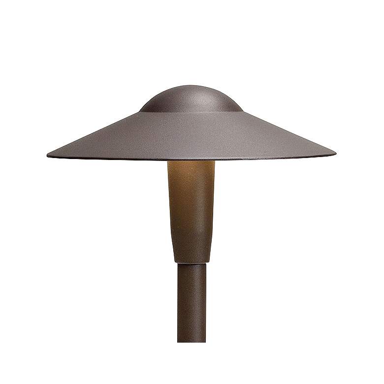 Image 4 Kichler Landscape 16 inchH 3000K LED Bronze Dome Path Light more views