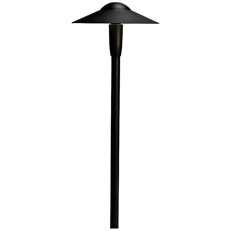 Image 1 Kichler Landscape 22 inchH 2700K LED Black Dome Path Light