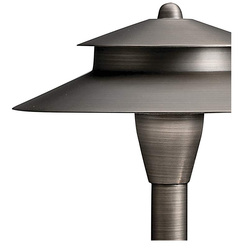 Image 2 Kichler Landscape 23 1/4"H Double-Shade Brass Path Light