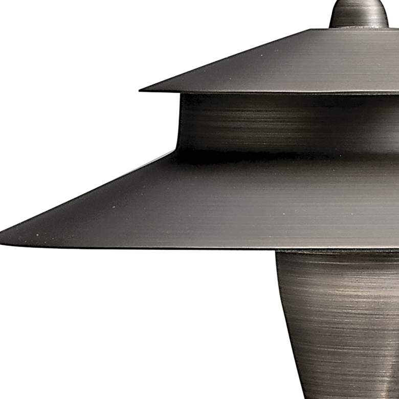 Image 3 Kichler Landscape 23 1/4"H Double-Shade Brass Path Light more views