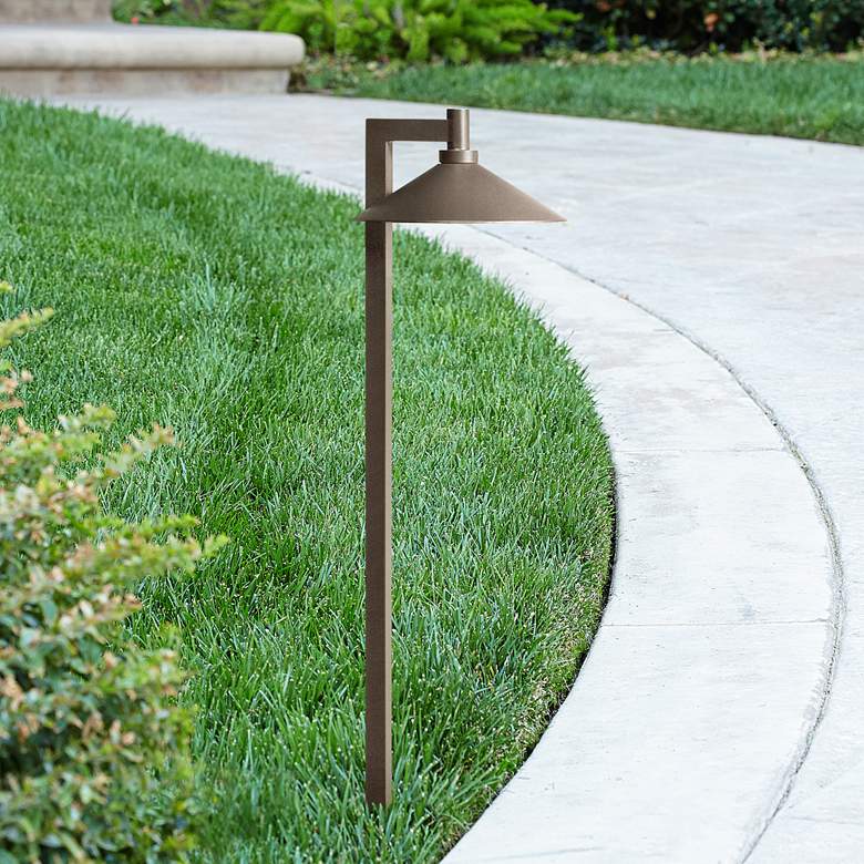 Image 1 Kichler Landscape 26 inchH 2700K LED Bronze Ripley Path Light