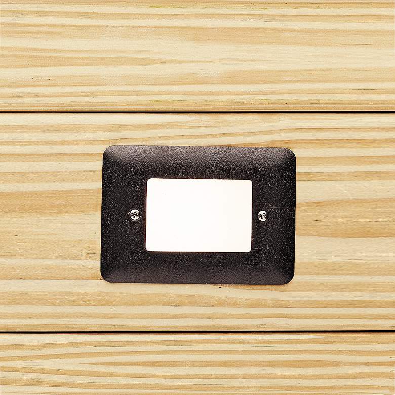 Image 1 Kichler Landscape 270OK LED 5" Wide Bronze Step Light