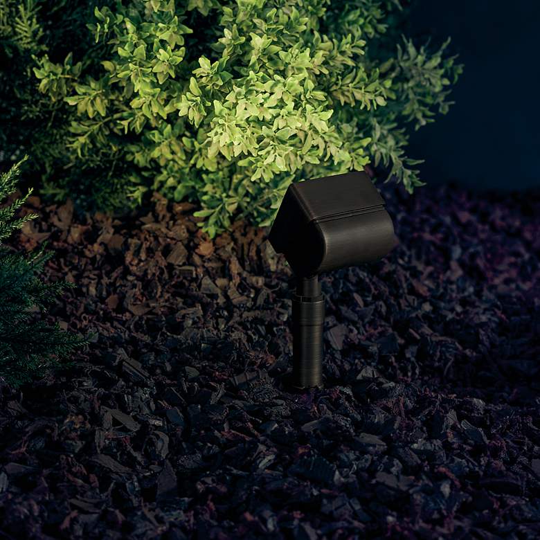 Image 6 Kichler Landscape 4 1/2" Wide Brass Accent Flood Light more views