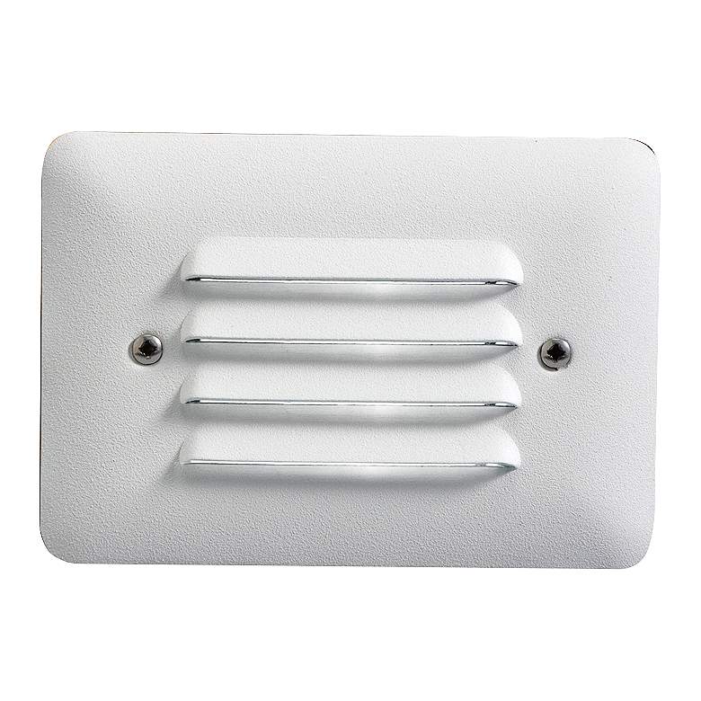 Image 1 Kichler Landscape 5 inch Wide White 2700K LED Mini Step Light