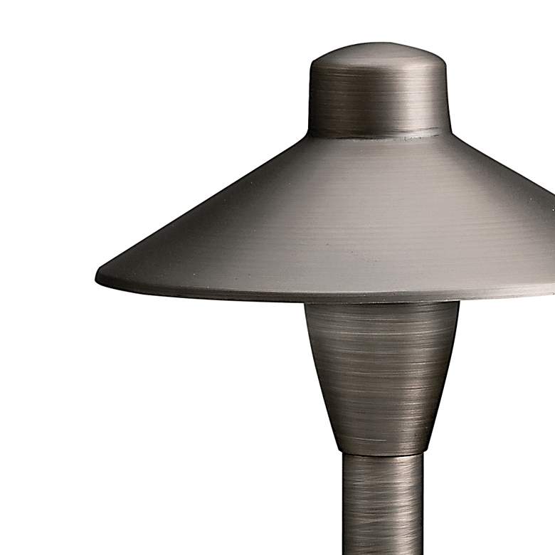 Image 4 Kichler Landscape 6 3/4" Wide Centennial Brass Path Light more views