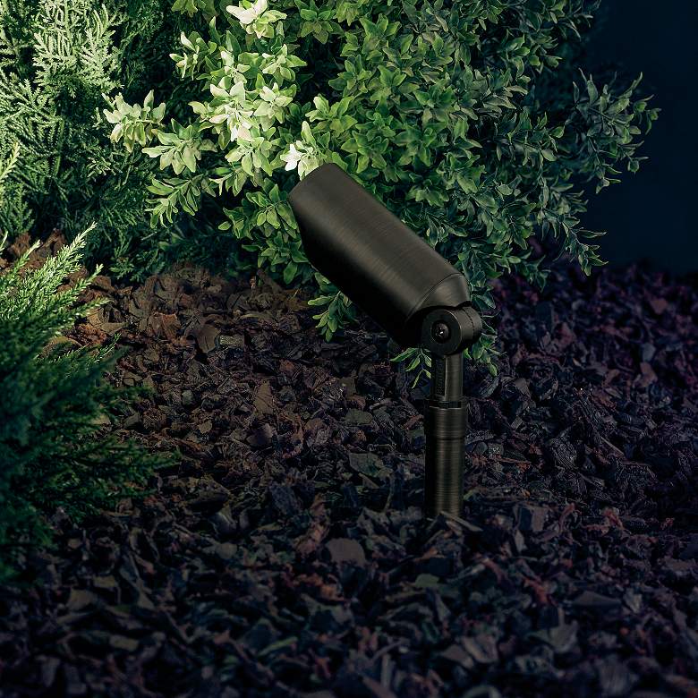 Image 4 Kichler Landscape 6" High Centennial Brass Accent Light more views