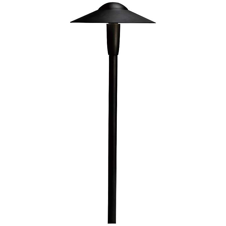 Image 1 Kichler Landscape 8 1/4" Wide LED Black Dome Path Light