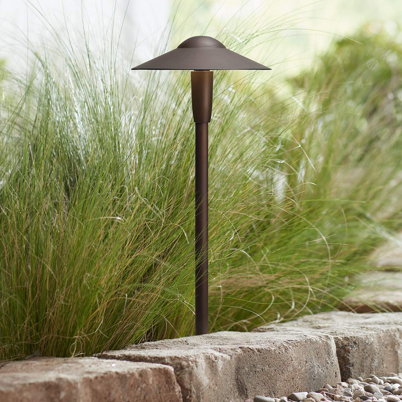 Kichler Landscape 8 1/4" Wide LED Bronze Dome Path Light - #V7428 ...