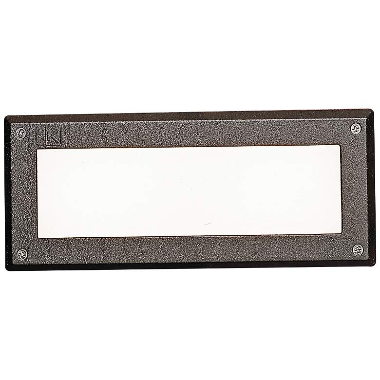 Image 1 Kichler Landscape 9 1/2"W Bronze 2W 2700K LED Brick Light