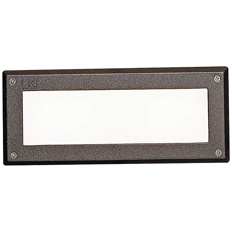 Image 1 Kichler Landscape 9 1/2 inchW Bronze 2W 2700K LED Brick Light