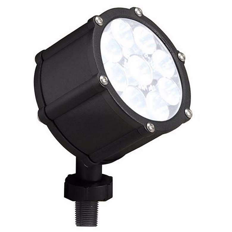 Image 1 Kichler Landscape Black 4 1/2" High LED Wide Floodlight