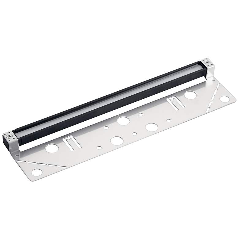 Image 1 Kichler Landscape LED 12" Wide Black 3000K Hardscape Light