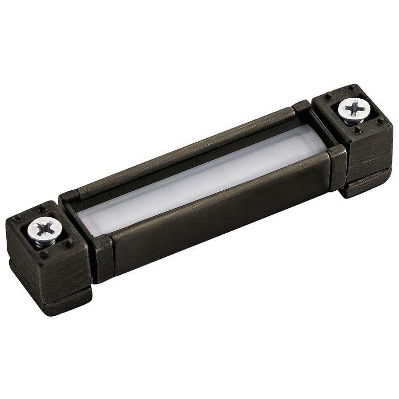 Image 2 Kichler Landscape LED 3" Wide Brass 3000K Hardscape Light more views