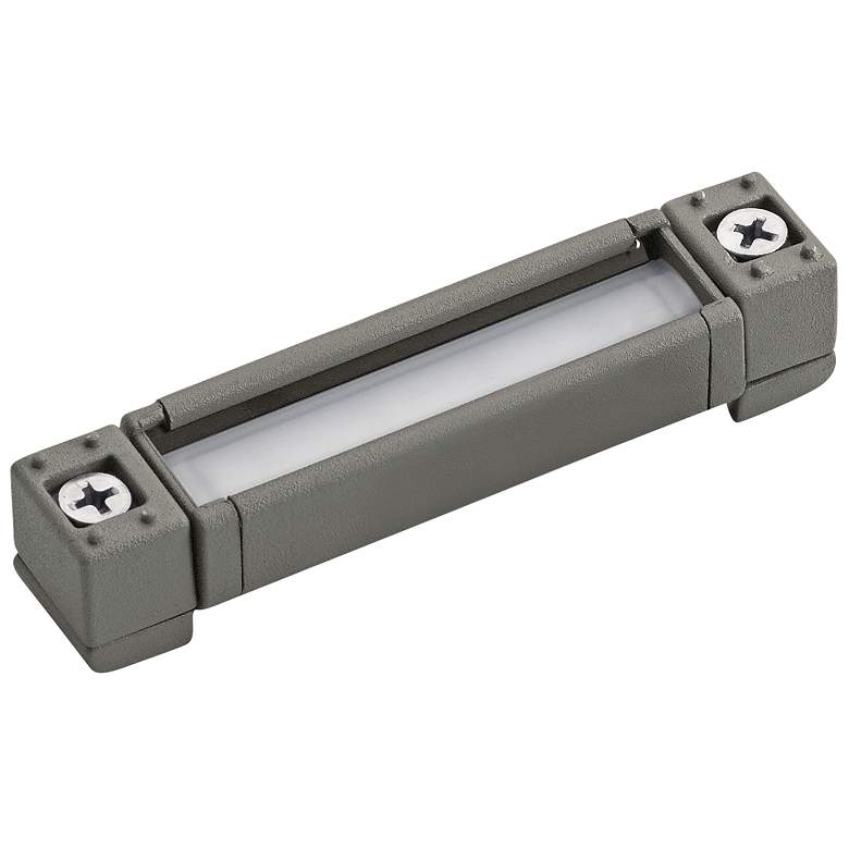 Image 2 Kichler Landscape LED 3" Wide Gray 3000K Hardscape Light more views