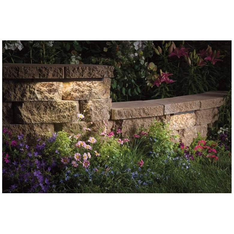 Image 3 Kichler Landscape LED 6" Wide Black 3000K Hardscape Light more views