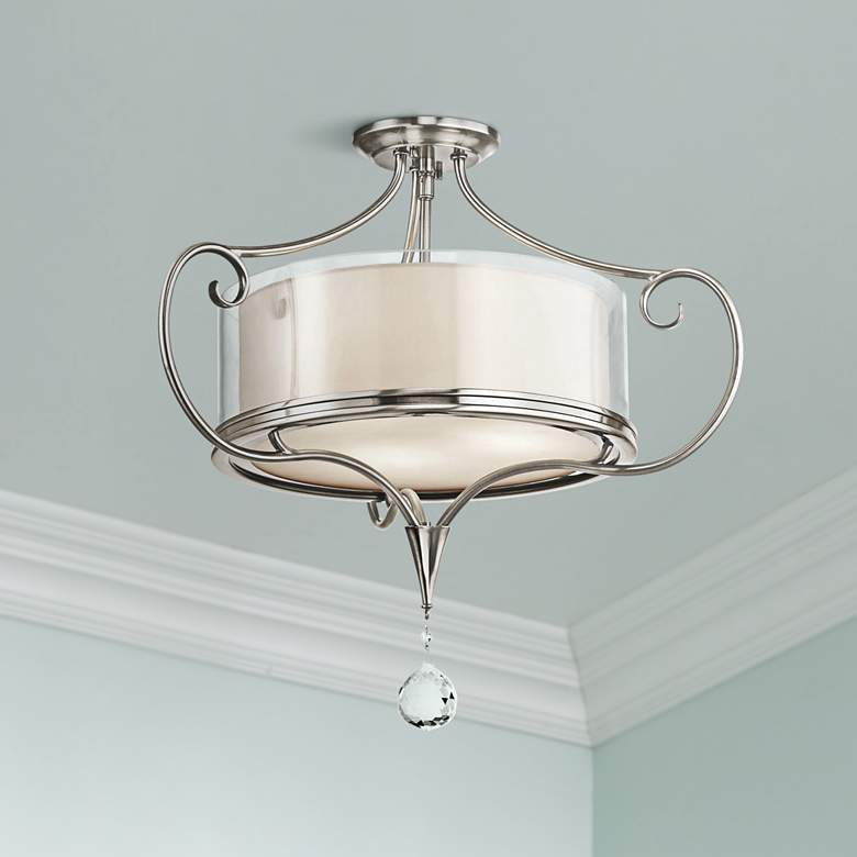 Image 1 Kichler Lara 21 1/4" Wide Classic Pewter Ceiling Light