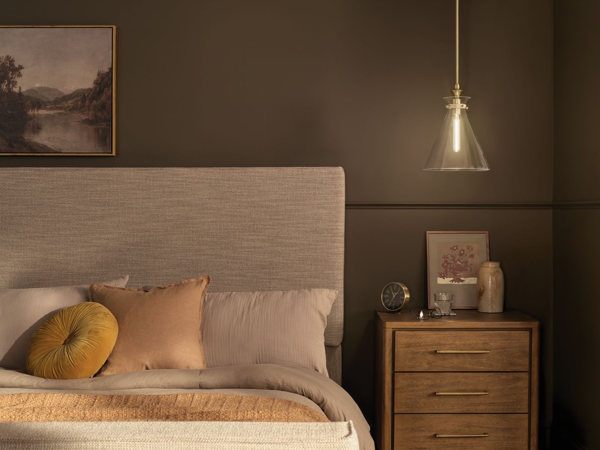 Image 4 Kichler Laria 10.5 Inch 1 Light Pendant Clear Glass in Champagne Bronze more views