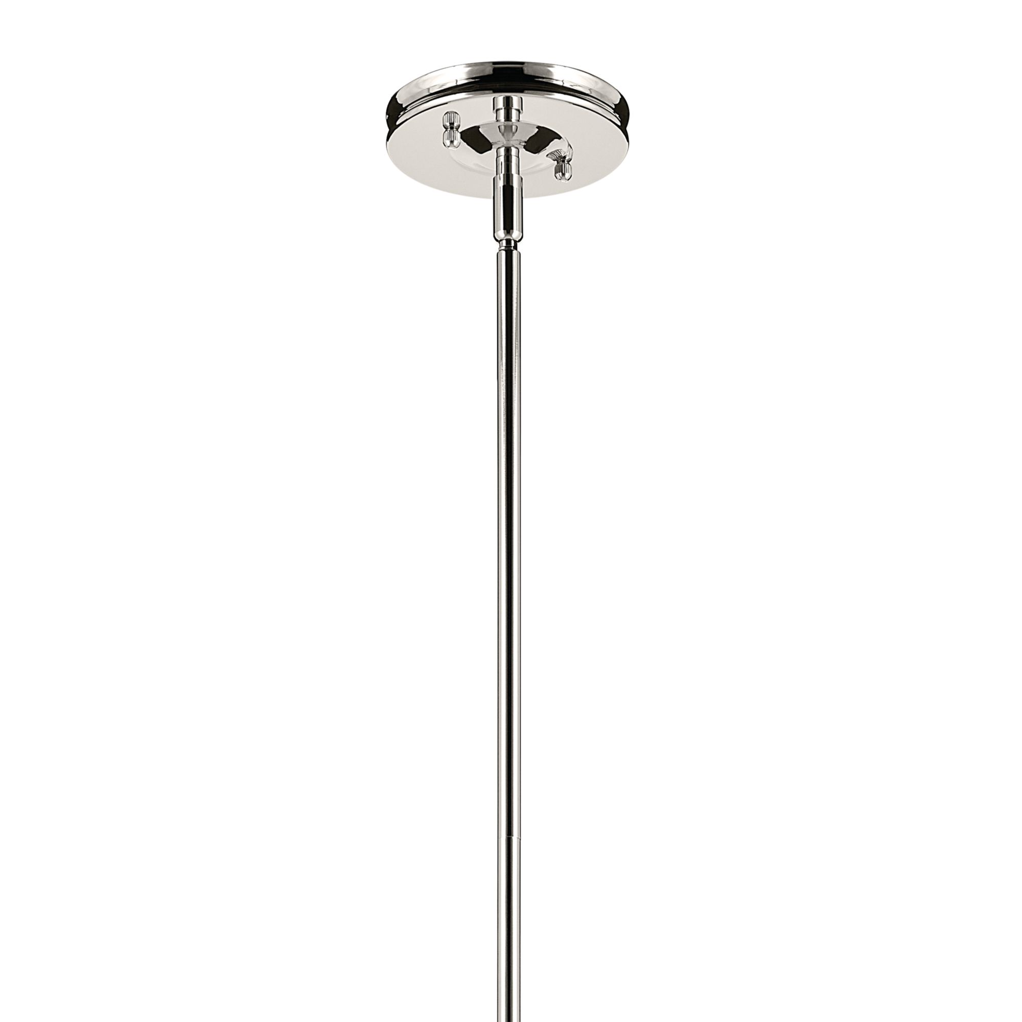 Kichler Laria 10.5 Inch 1 Light Pendant with Clear Glass in Polished Nickel