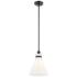 Kichler Laria 10.5 Inch 1 Light Pendant with Opal Glass in Black