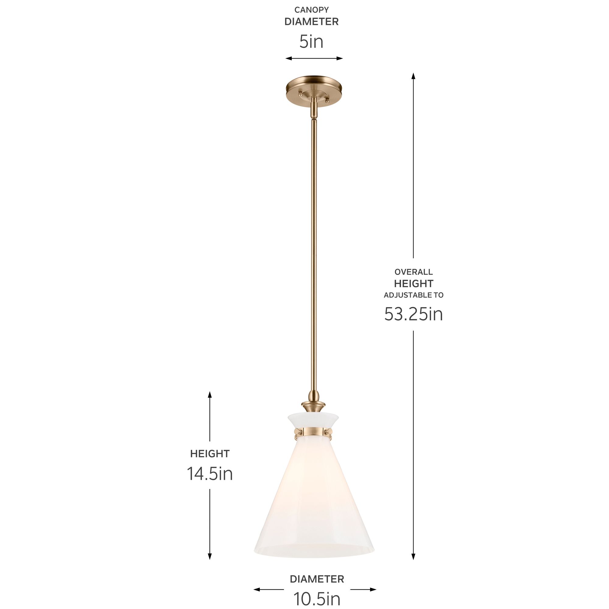 Kichler Laria 10 1/2" Wide Champagne Bronze Mini Pendant
