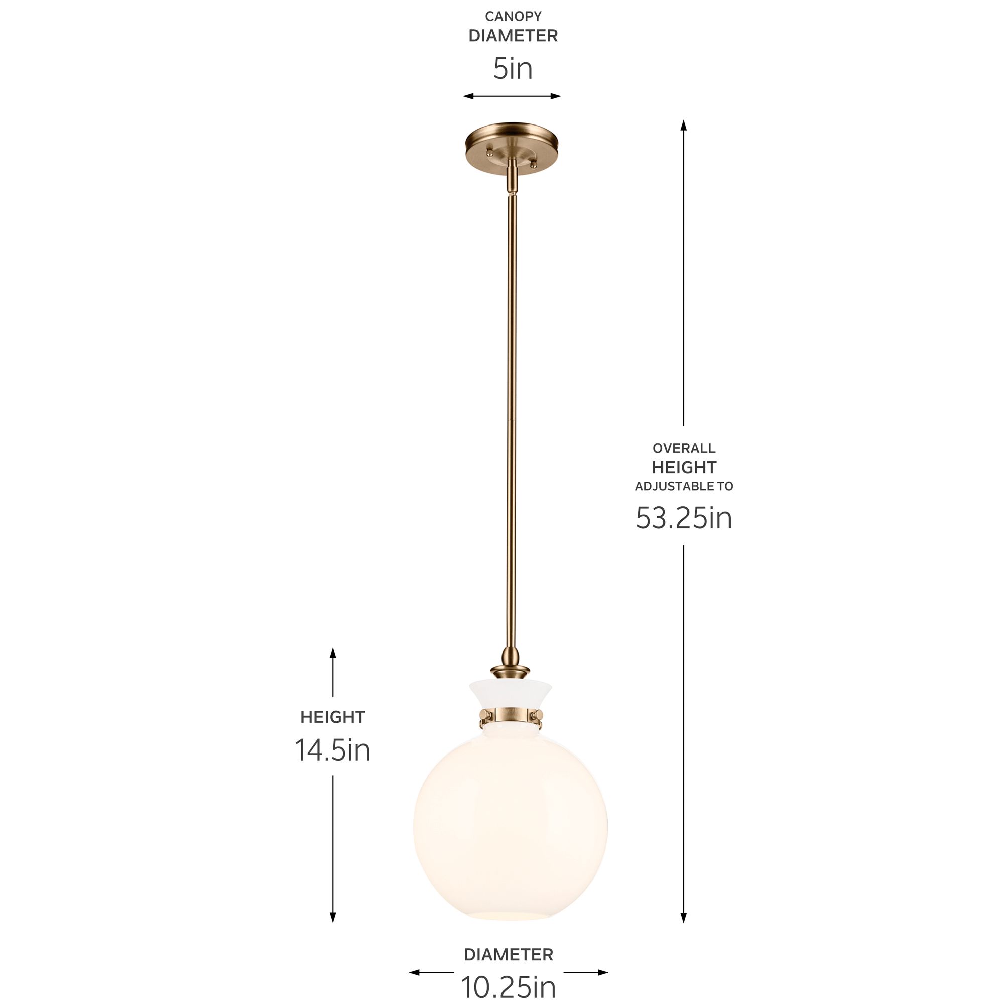 Kichler Laria 10 1/4" Wide Champagne Bronze Mini Pendant