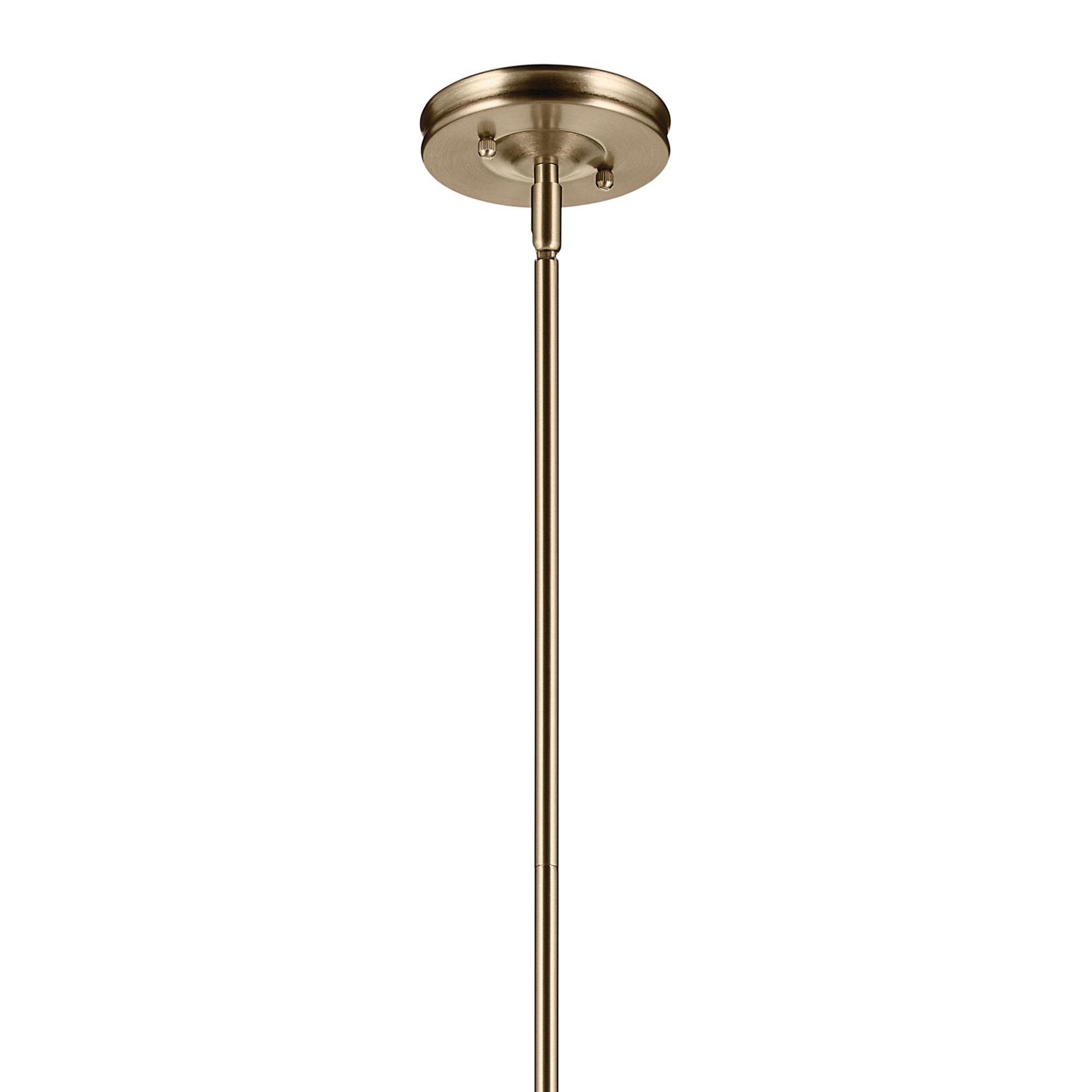 Kichler Laria 14 14/" 1 Light Pendant Clear Glass in Champange Bronze