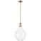 Kichler Laria 14 Inch 1 Light Pendant with Clear Glass in Champagne Bronze
