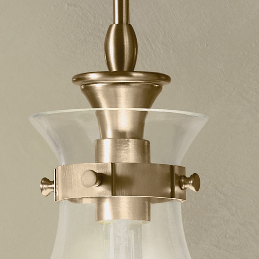 Image 5 Kichler Laria 14 Inch 1 Light Pendant with Clear Glass in Champagne Bronze more views