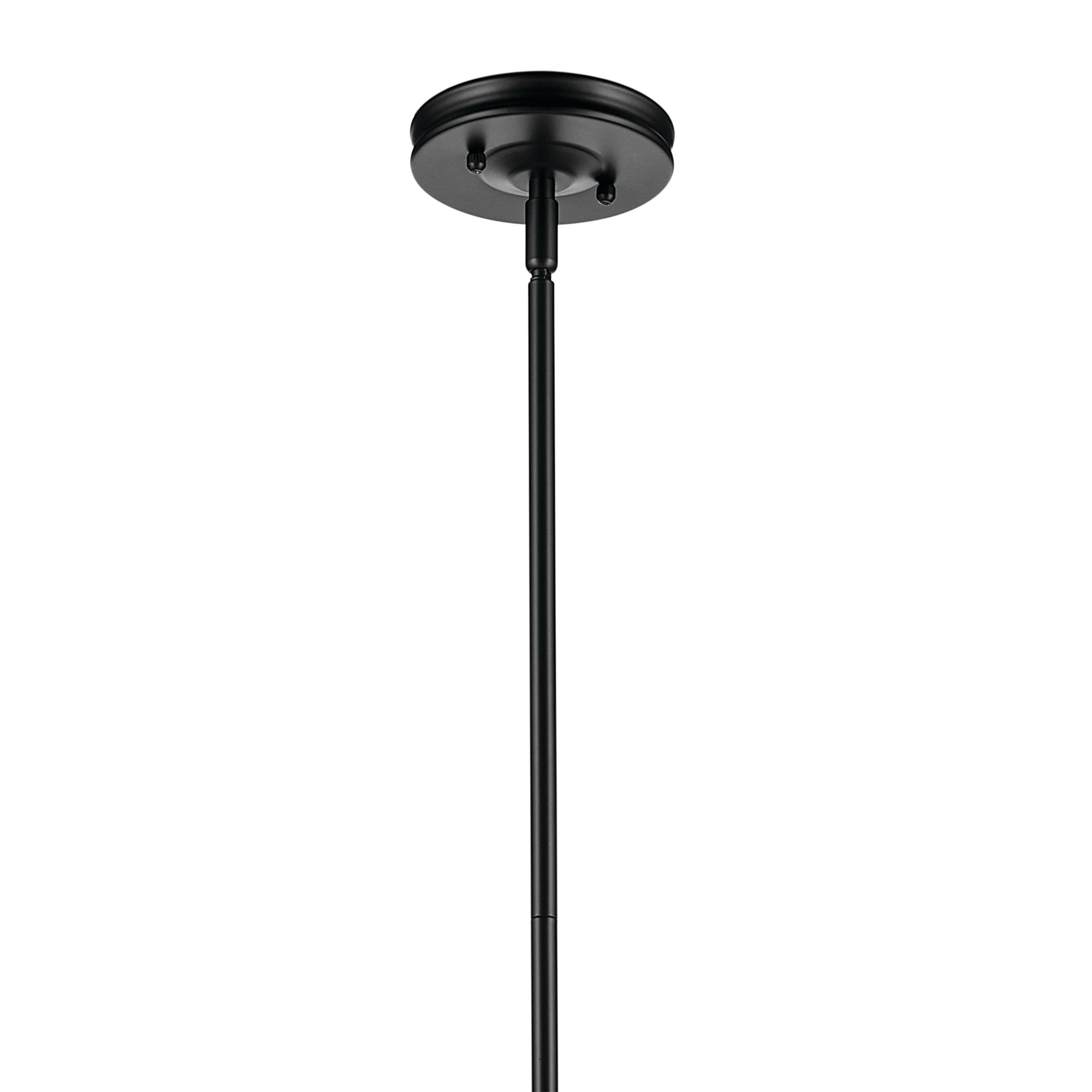 Kichler Laria 14 Inch 1 Light Pendant with Opal Glass in Black