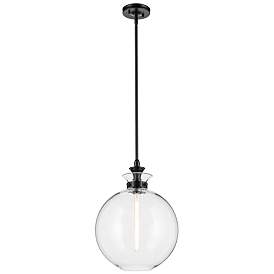 Image1 of Kichler Laria 15 Inch 1 Light Pendant with Clear Glass in Black