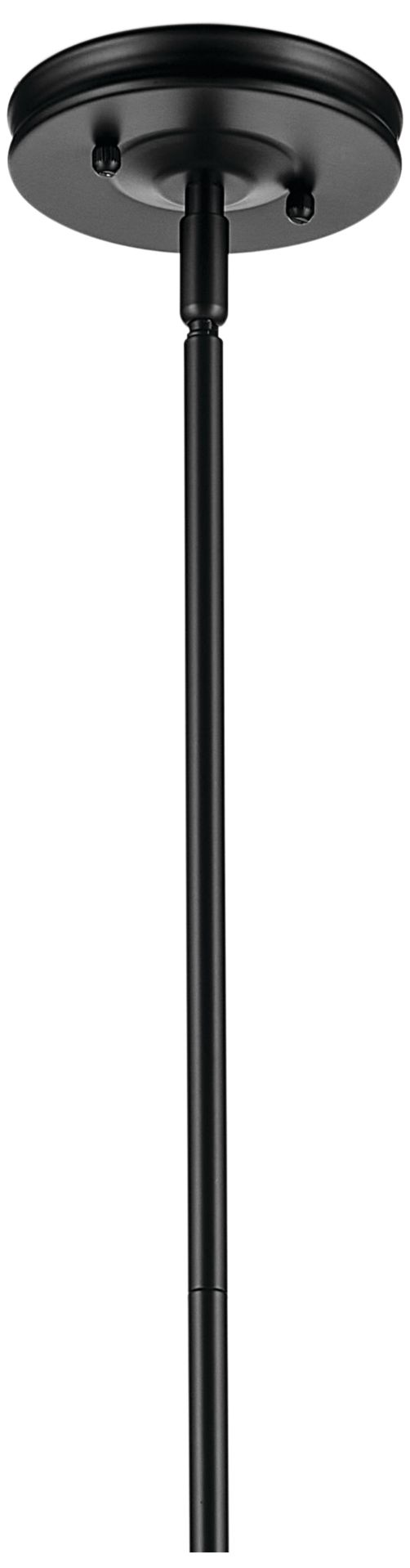 Kichler Laria 15 Inch 1 Light Pendant with Clear Glass in Black