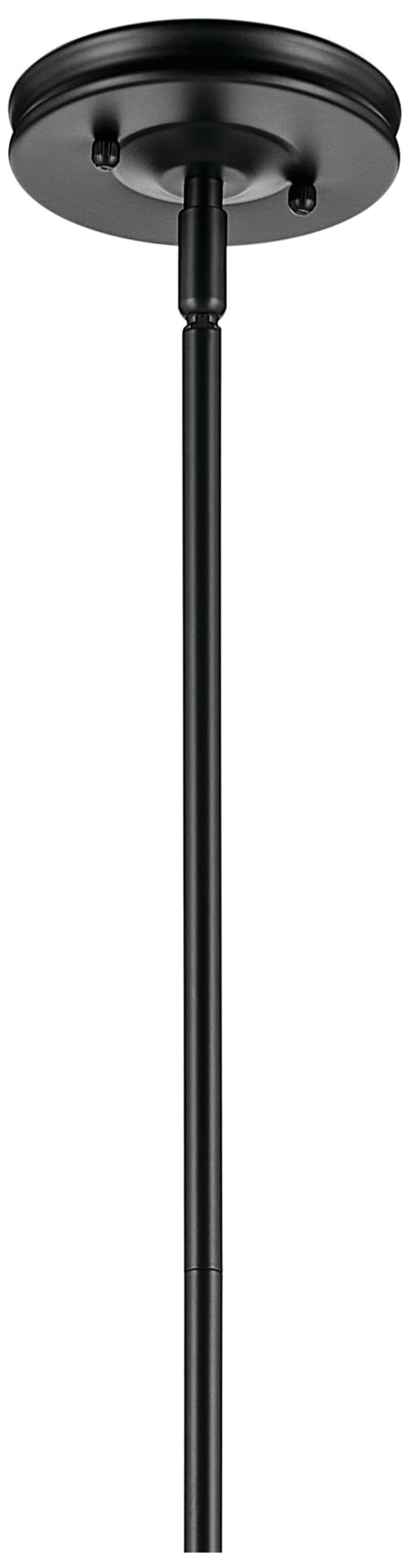 Kichler Laria 16 Inch 1 Light Pendant with Opal Glass in Black