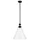 Kichler Laria 16" Wide Black Cone Pendant Light