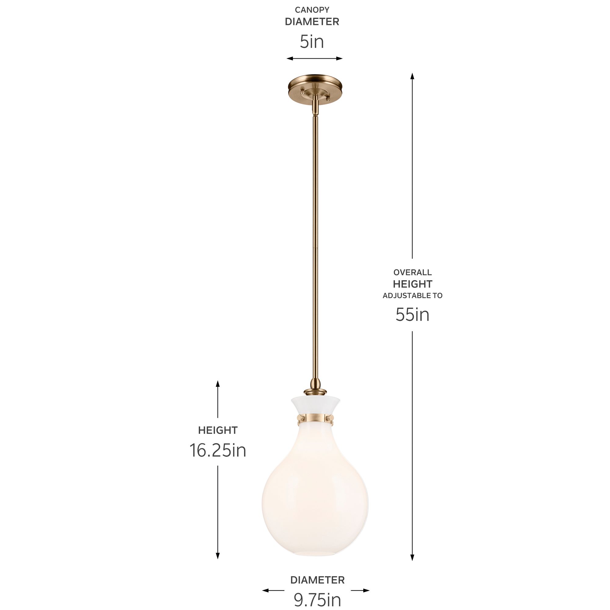 Kichler Laria 9 3/4" Wide Champagne Bronze Mini Pendant
