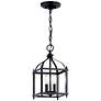 1_Kichler Larkin 11 1/4" Wide Black 2-Light Mini Pendant