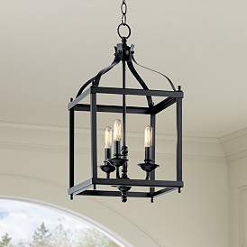 Image1 of Kichler Larkin 12" Wide Black 3-Light Mini Pendant