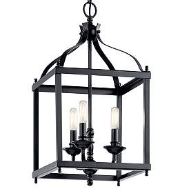 Image3 of Kichler Larkin 12" Wide Black 3-Light Mini Pendant more views