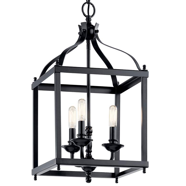 Image 3 Kichler Larkin 12" Wide Black 3-Light Mini Pendant more views