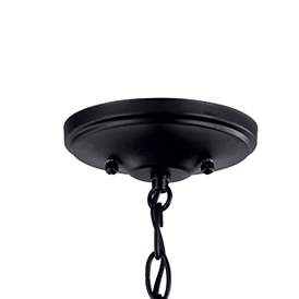 Image4 of Kichler Larkin 12" Wide Black 3-Light Mini Pendant more views