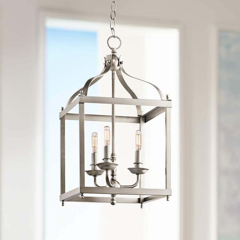 Image 1 Kichler Larkin 12" Wide Brushed Nickel Pendant