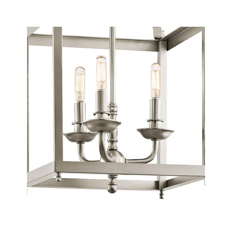 Image 3 Kichler Larkin 12 inch Wide Brushed Nickel Pendant more views