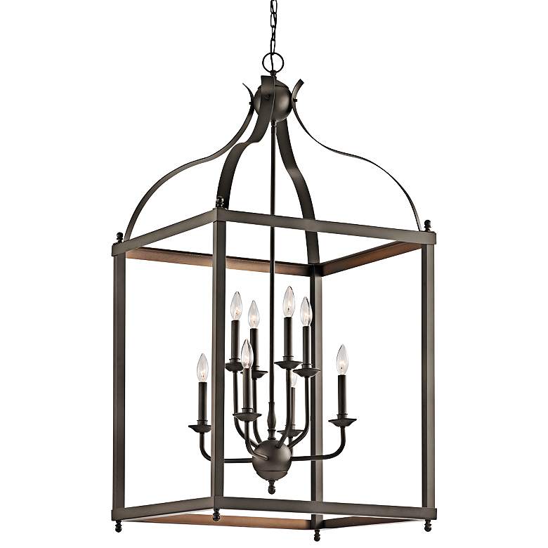 Image 2 Kichler Larkin 24 inch Wide Olde Bronze Foyer Pendant Light