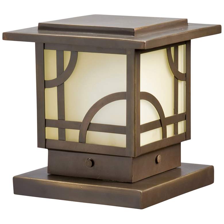 Image 1 Kichler Larkin Estates 6"H Olde Bronze Outdoor Pier Mount