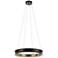 Kichler Larousse 29.5 Inch LED Chandelier in Black and Champagne Bronze