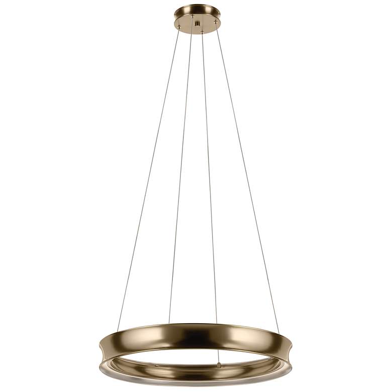 Image 1 Kichler Larousse 29.5 Inch LED Chandelier in Champagne Bronze