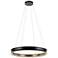 Kichler Larousse 39.5 Inch LED Chandelier in Black and Champagne Bronze