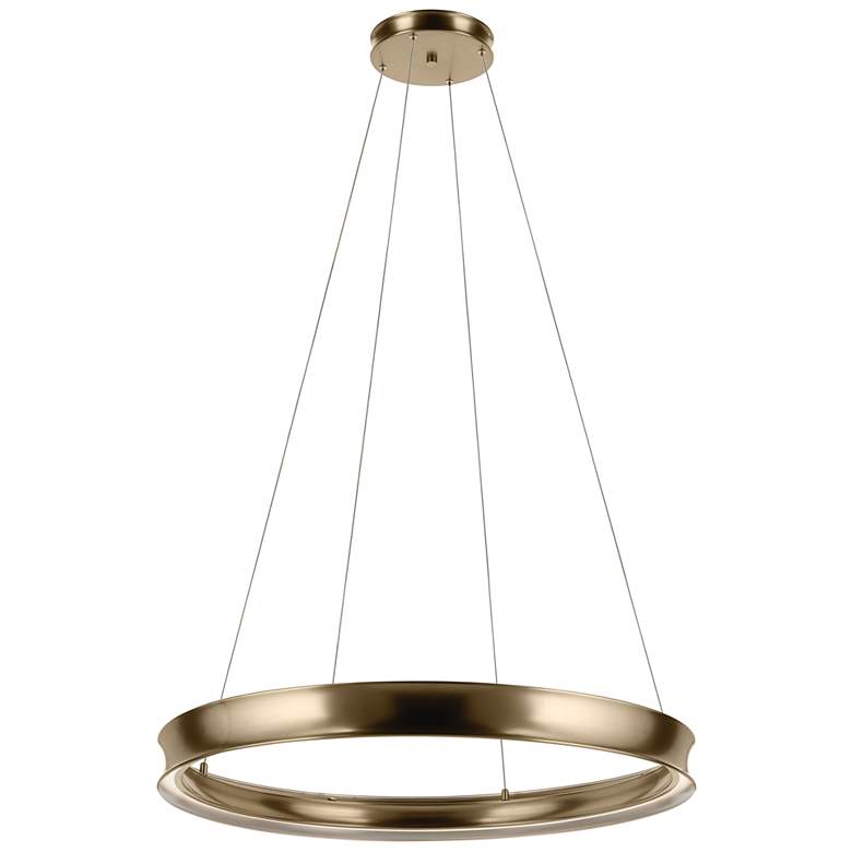 Image 1 Kichler Larousse 39.5 Inch LED Chandelier in Champagne Bronze
