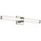 Kichler Laurene 26 1/2" Wide Brushed Nickel Clear Glass Bath Bar Light